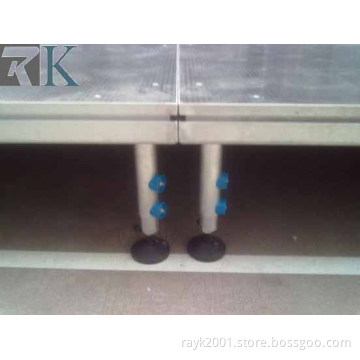 wooden platform stage